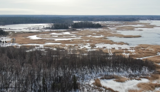 
Kaņiera ezers &#8211; populāra copes vieta.
