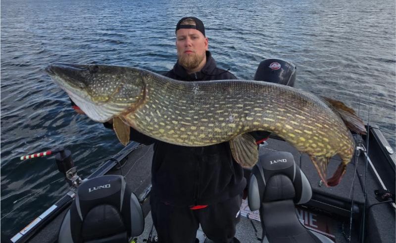 
Team Asakainie noķertā 121 cm līdaka. Noķerta Alūksnes ezerā! 
