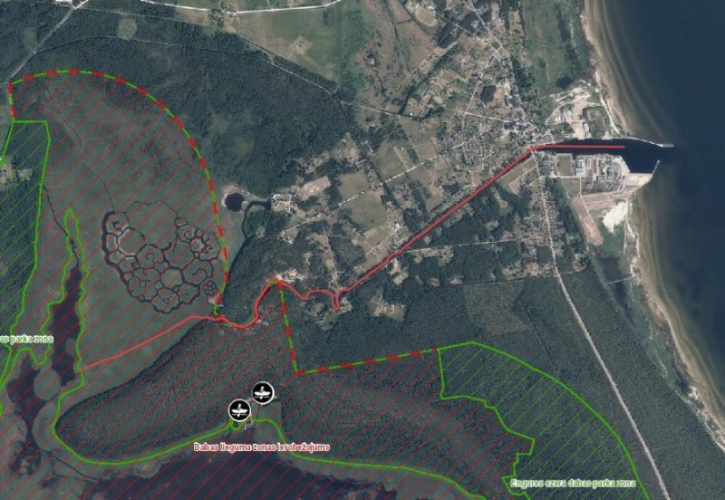 
Mērsraga kanāls kartē
